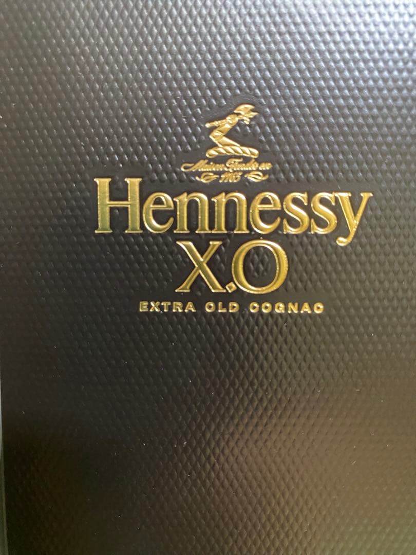 HennessyヘネシーX.O ブランデー　黒キャップ