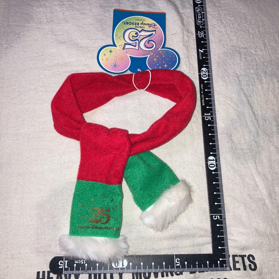 ぬいぐるみ　マフラー　ディズニーリゾート　25周年　シー　クリスマス