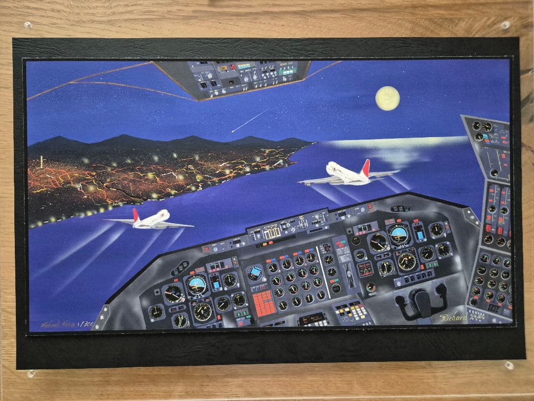 ボーイング747 アート作品【747／Taipei Moonlight】