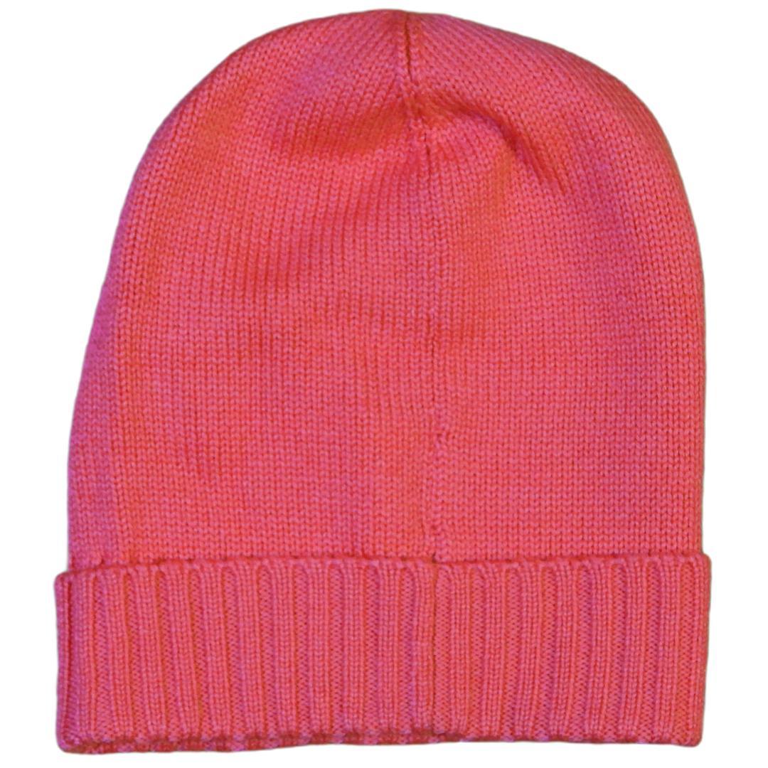 新品・未使用✨モンクレール ロゴ ニットキャップ ビーニー ピンク