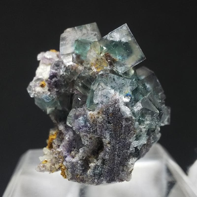 451 オコルス鉱山 フローライト クリア×ブルーグリーン 蛍石