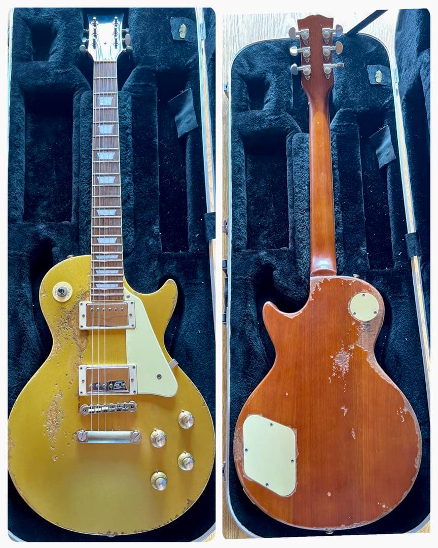 “レリック&エイジド“レスポールゴールドトップレプリカ/オイルコンデンサー搭載⭐︎
