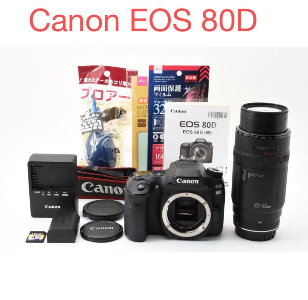 Canon EOS 80D/望遠レンズセットCanon EF100-300㎜