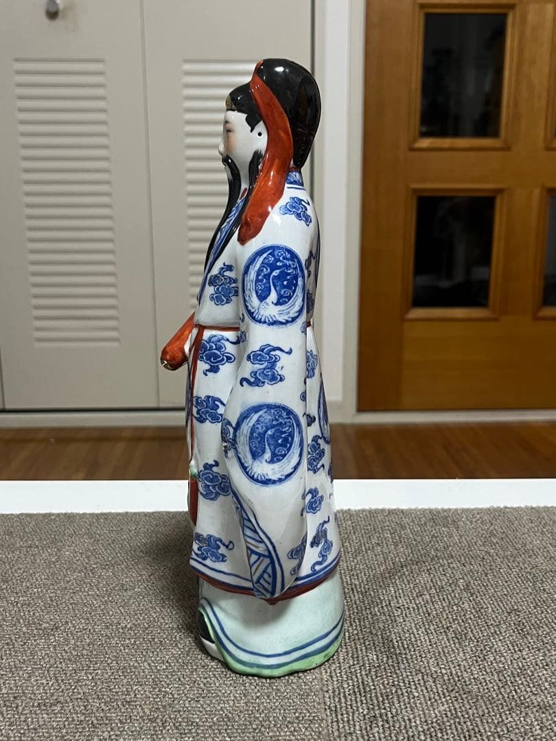 中国古美術　福禄寿　彫刻人形　幸福・財産・長寿を祈る仏様　 縁起物 陶器