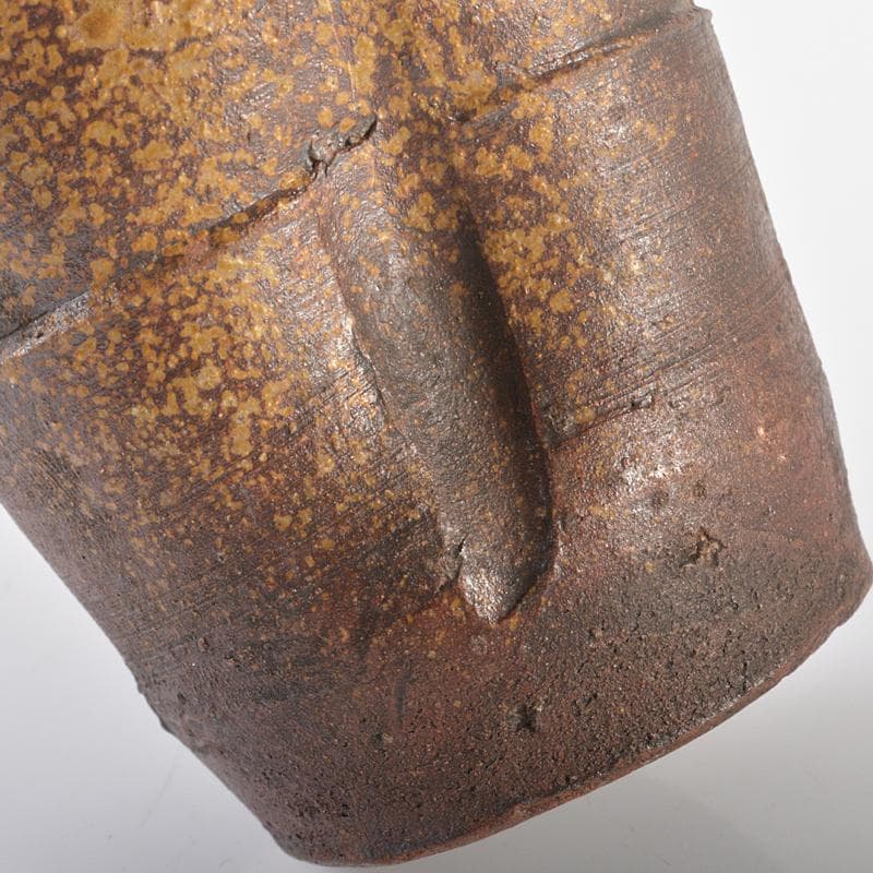 茶道具　備前焼　茶入　仕覆三点付　表千家十一代碌々斎極め箱　D　R6528