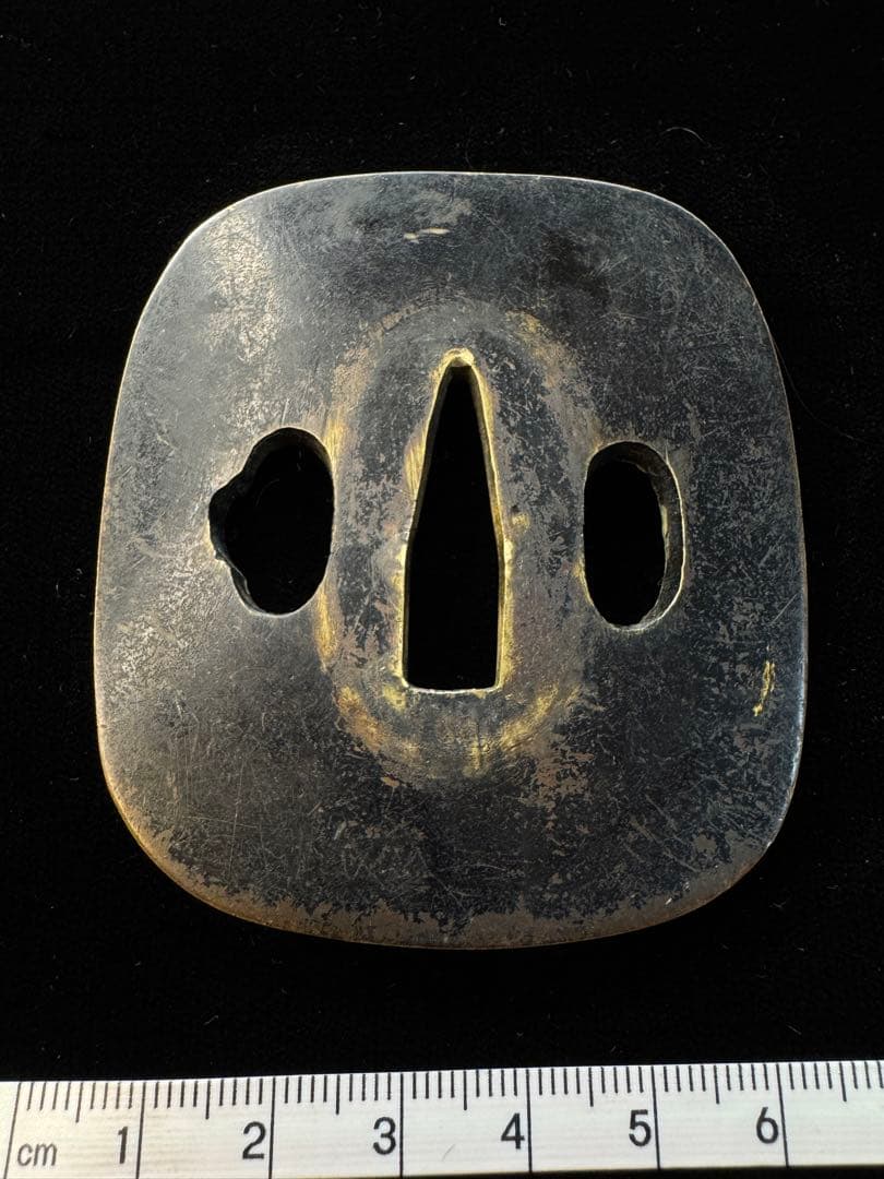 無銘 赤銅地鐔 鍔 拵 日本刀 刀装具 骨董 古美術 江戸時代