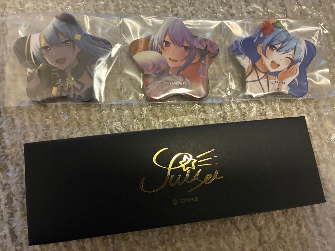 ホロライブ 星街すいせい 3周年記念 缶バッジ　アクリルスタンド キーホルダー