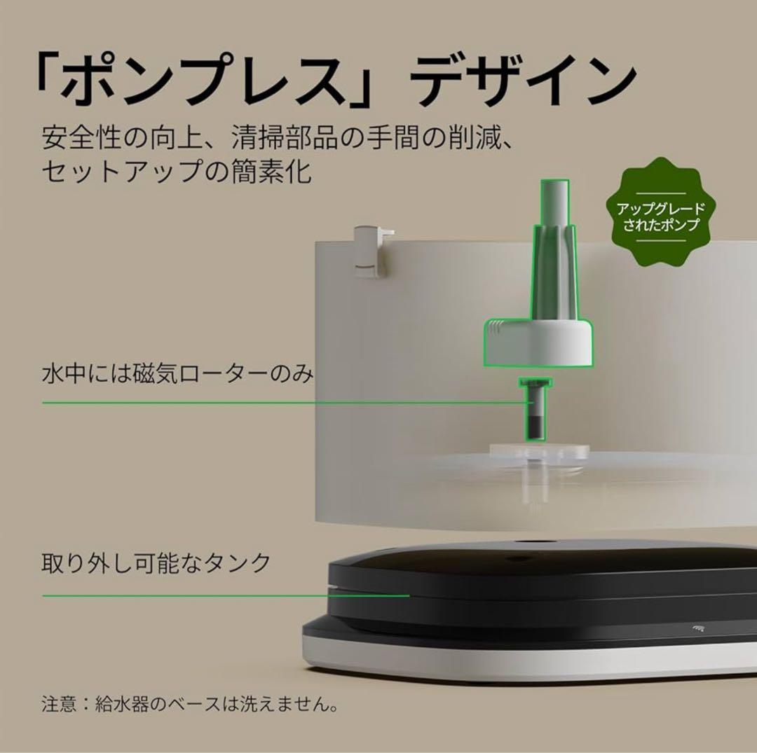 【新品】PETLIBRO 自動給水器 RFIDタグで飲水量を管理 多頭飼いに
