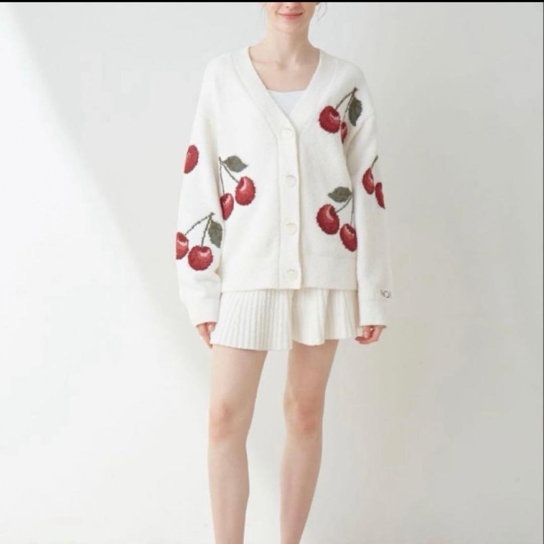 gelato pique チェリーJQDカーディガン　セットアップ　ジェラピケ