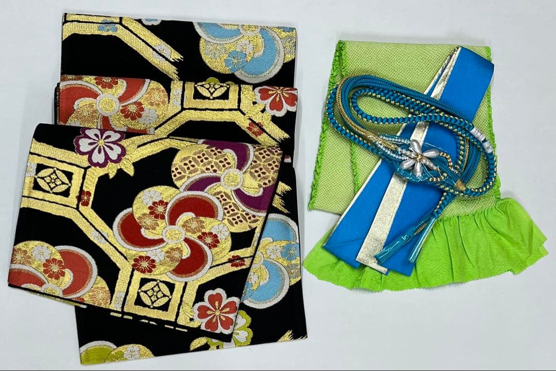 振り袖　フルセット　別誂長襦袢付　成人式　絞り入り　金彩加工　刺繍入り　630