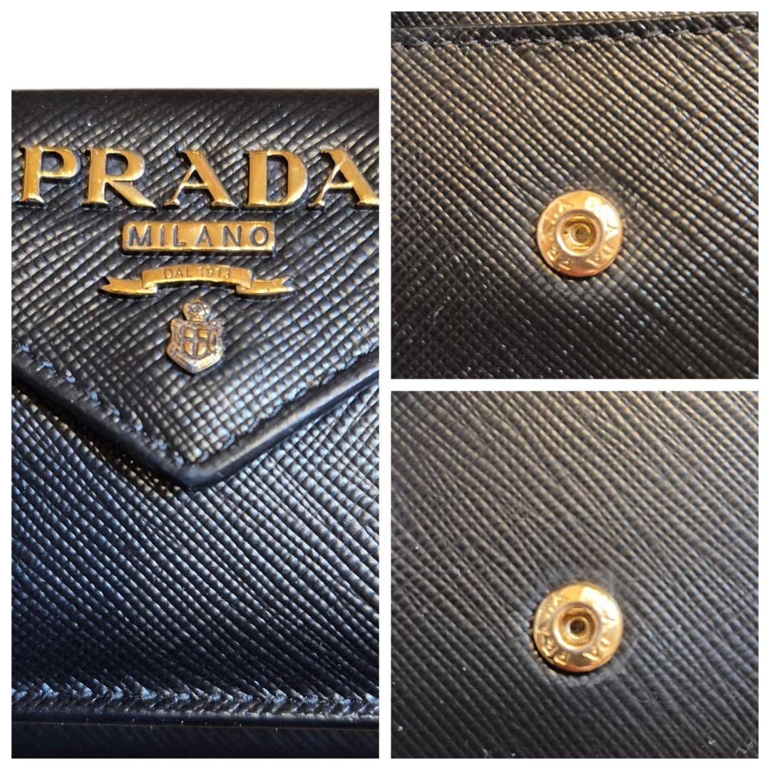 ＰＲＡＤＡ　プラダ　サフィアーノ　三つ折り財布 v
