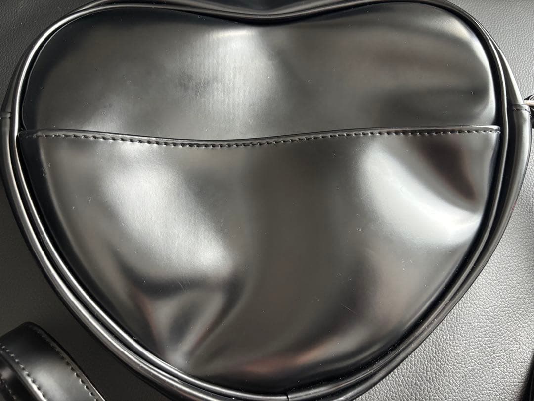 Angelic Pretty ブラックハート型ショルダーバッグ