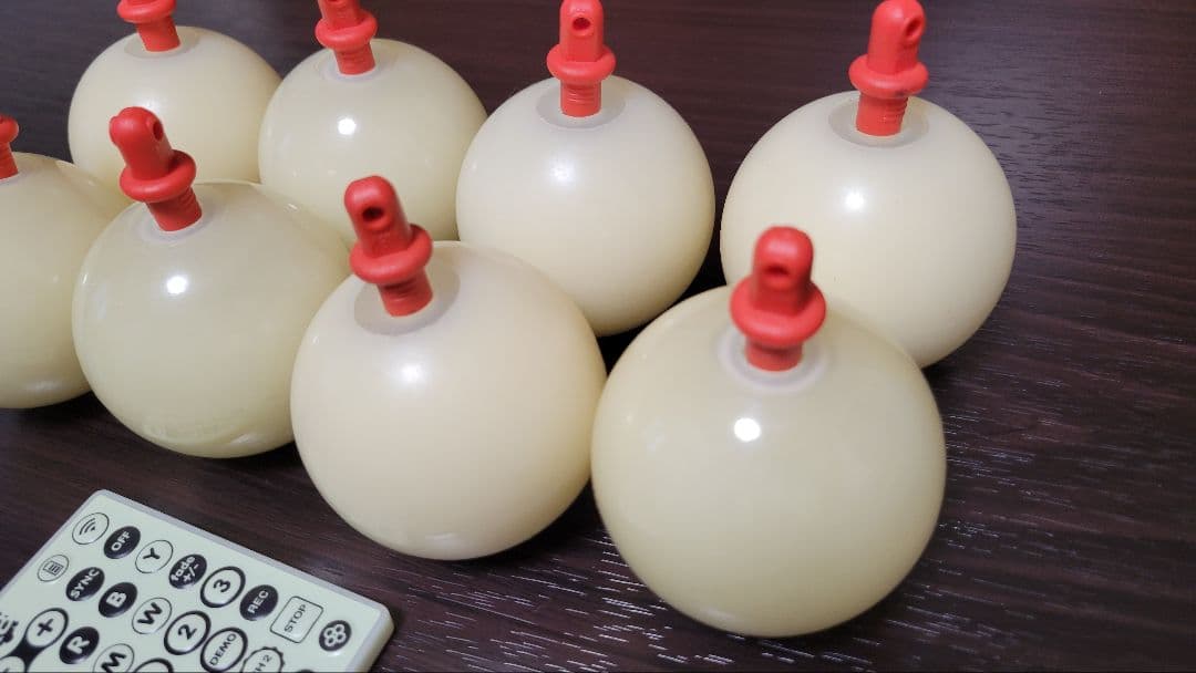 ジャグリング k8 グローボール 8個セット リモコン 充電ケーブル