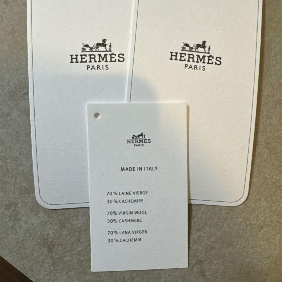 【新品・未使用】HERMÈS ネイビー 手袋