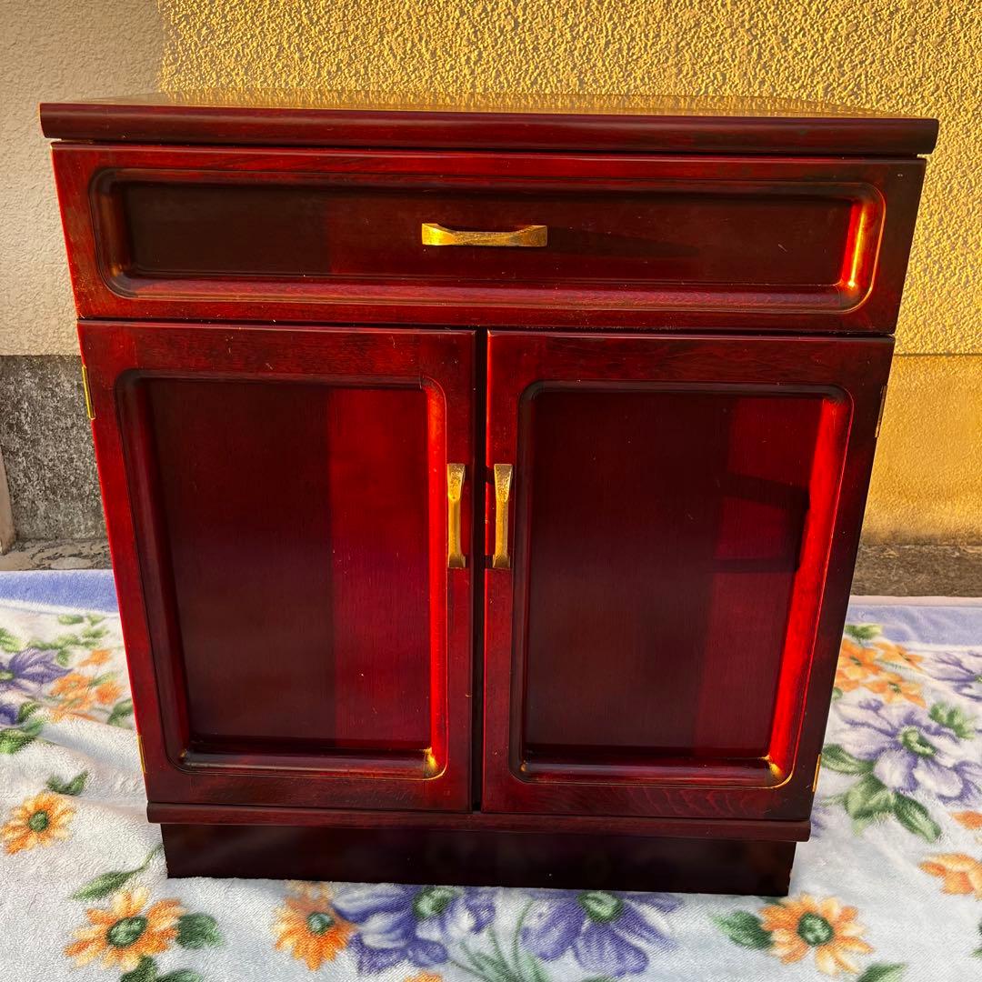 オールドカリモク家具　木製キャビネット