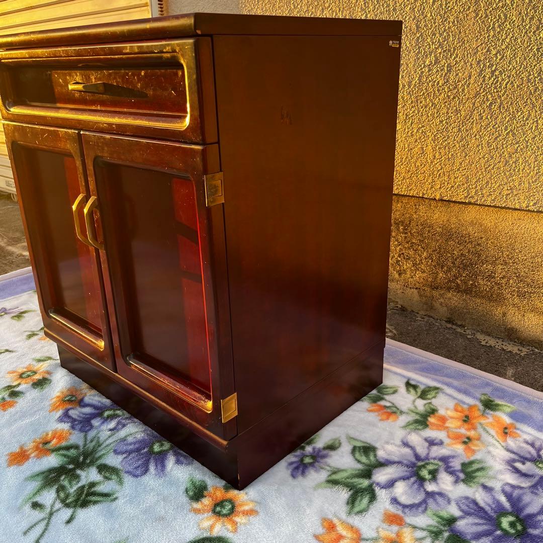 オールドカリモク家具　木製キャビネット