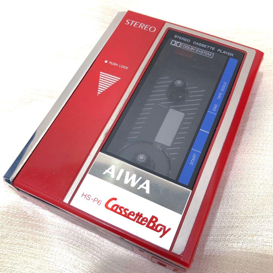 AIWA CassetteBoy カセットプレーヤー 赤 レトロ ジャンク