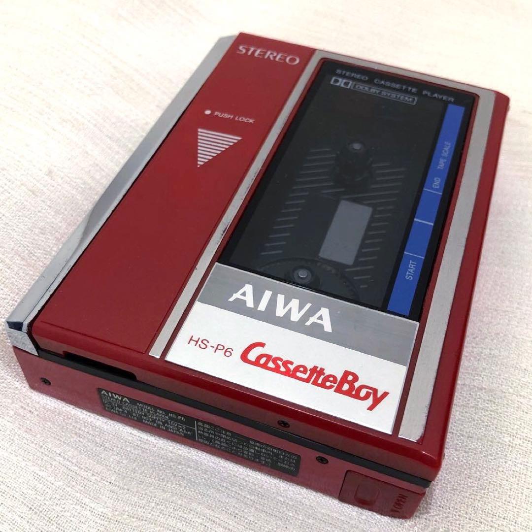 AIWA CassetteBoy カセットプレーヤー 赤 レトロ ジャンク