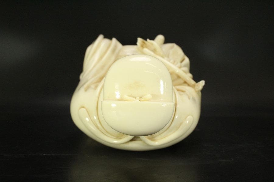 中国美術 白磁 徳化窯 人物 座像 高46cm(RC989)