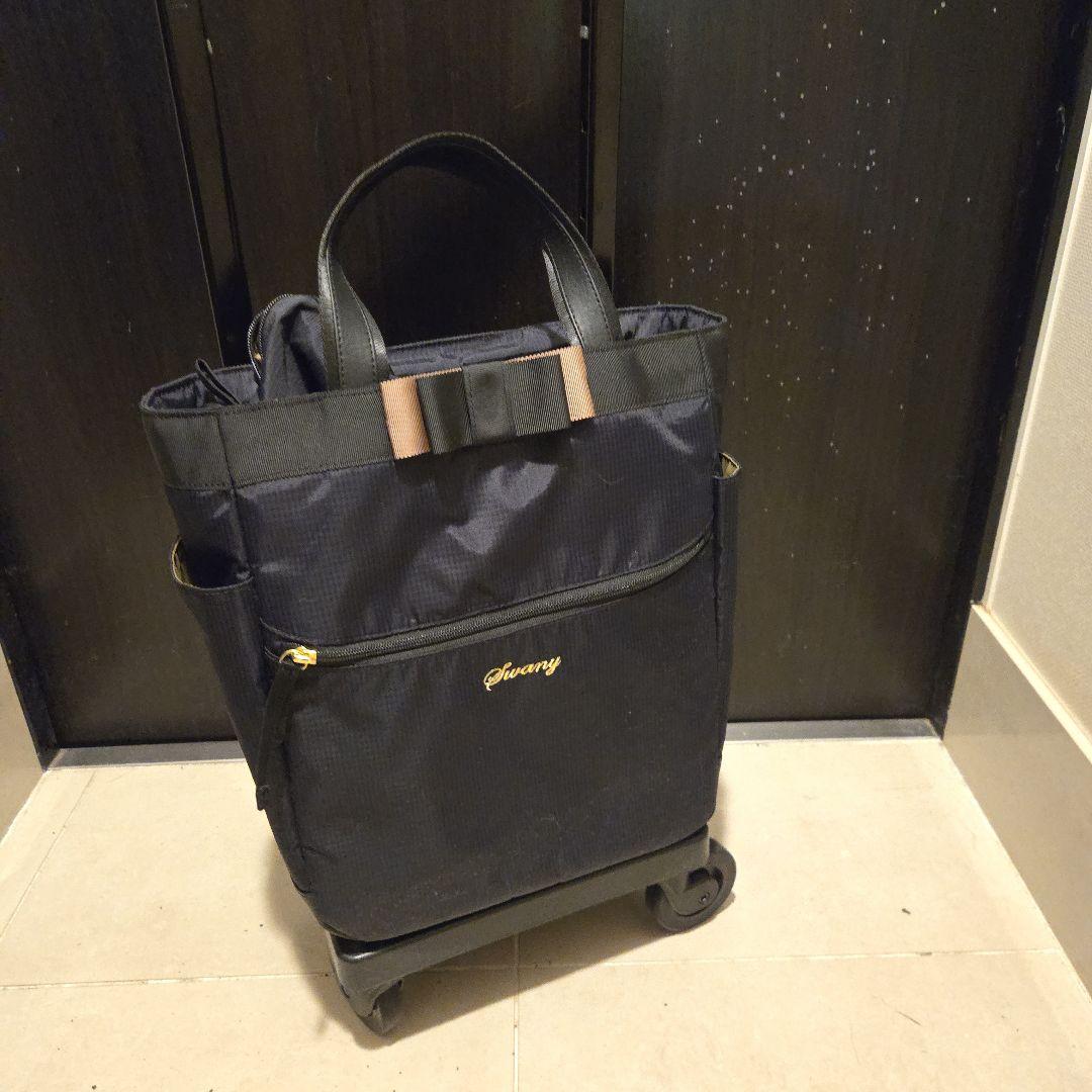 スワニー キャリーカート D-330 ルバンド Mサイズ 黒 取り外し可能