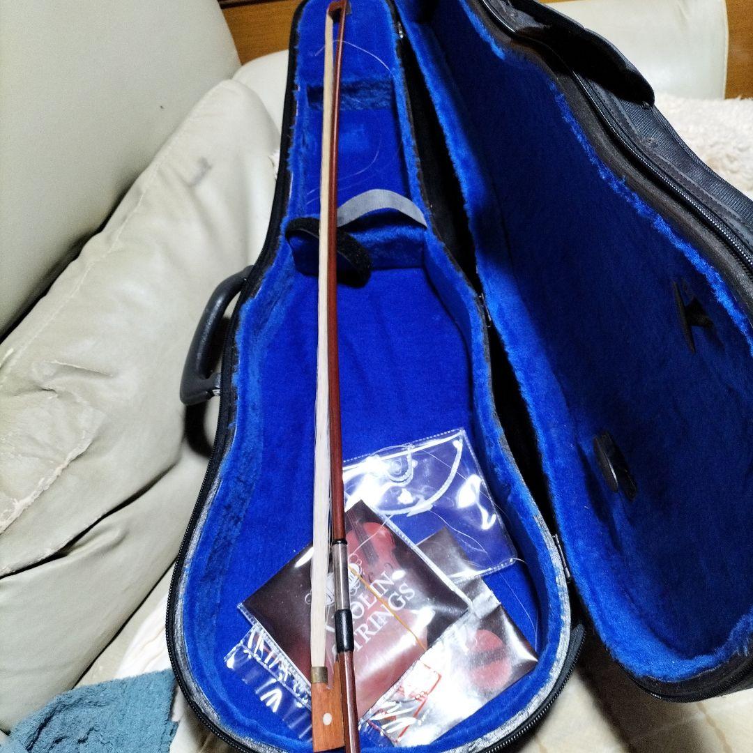オレンジ色 バイオリン 本体 ハードケース付