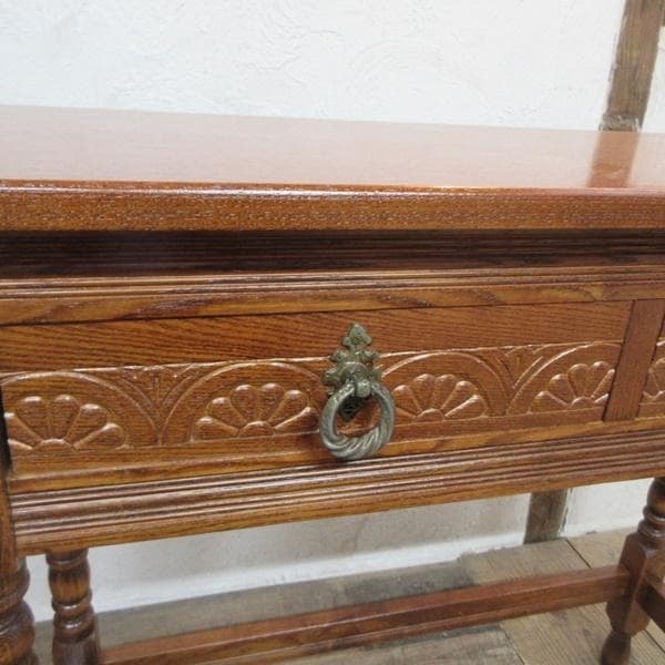 イギリス ヴィンテージ 家具 ホールテーブル サイドテーブル 英国 6737d