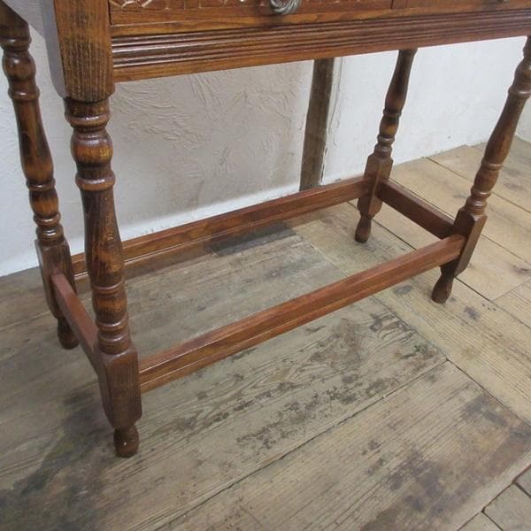 イギリス ヴィンテージ 家具 ホールテーブル サイドテーブル 英国 6737d