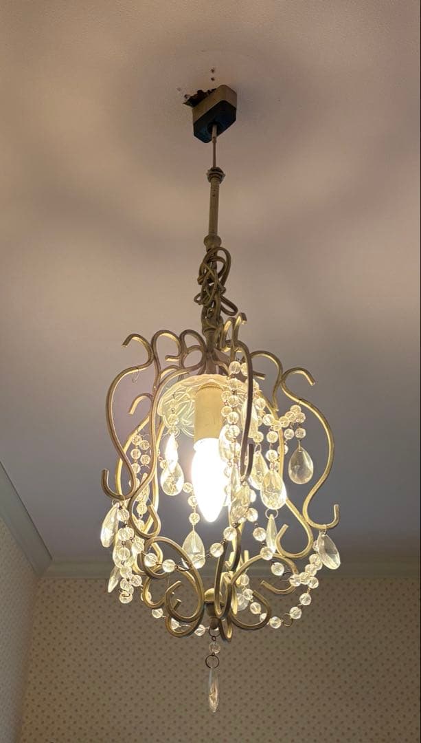 ローラアシュレイ　シャンデリア　1灯　シャビーシック