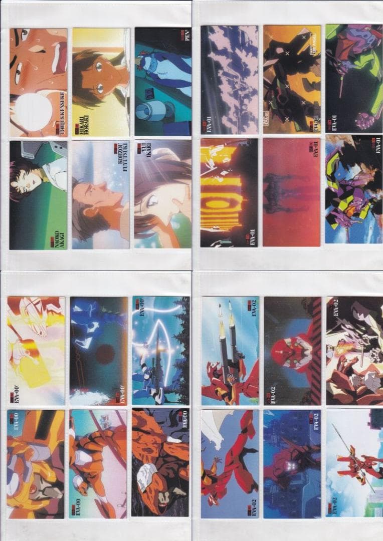 エヴァンゲリオン　ワイド１、２　フルコンプ　バインダー バインダー特典カード付き