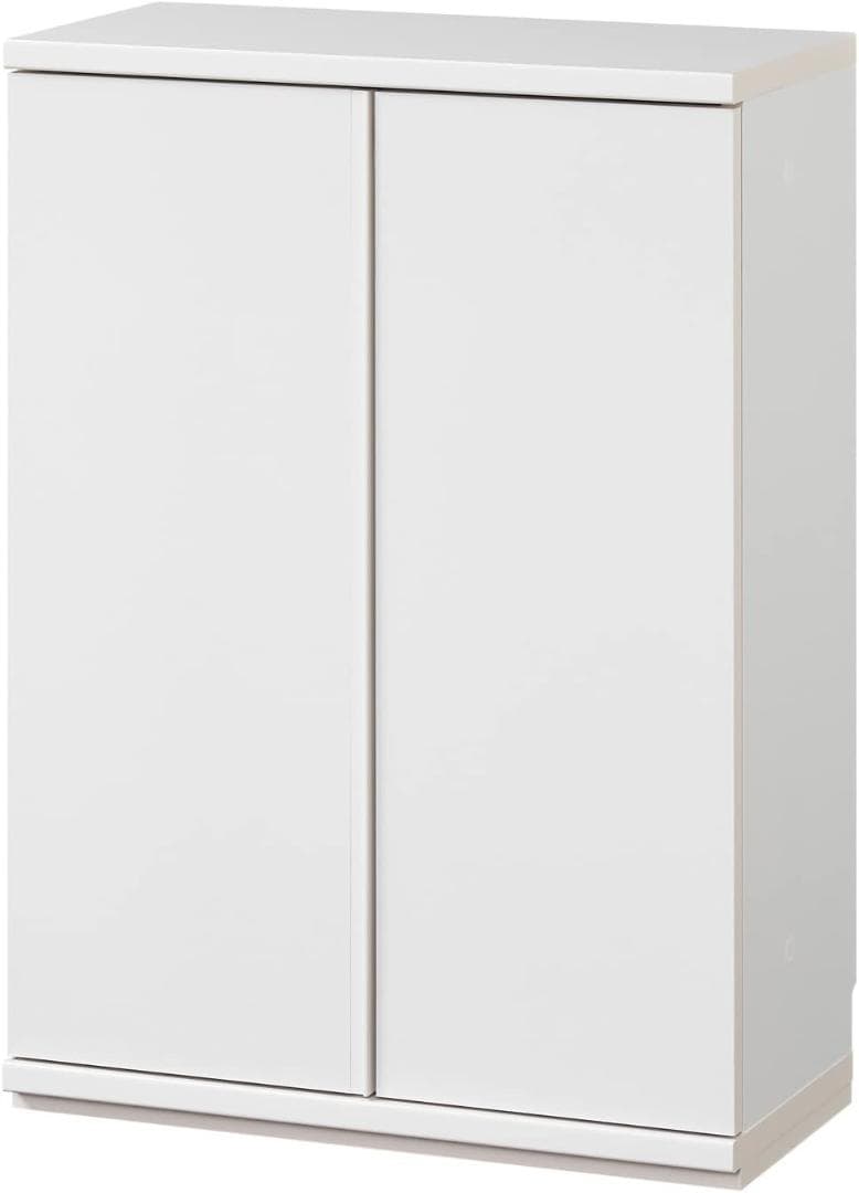 白井産業 カウンター下収納 ラック 扉タイプ ホワイト PTS-8560D