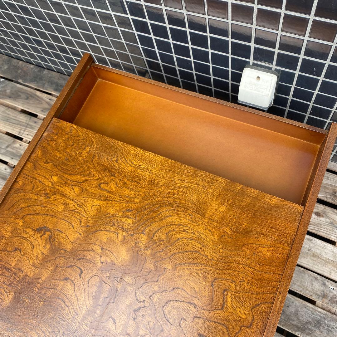 美品 レトロ けやき小袖机 文机 小引き出し 家具 木製箪笥 インテリア