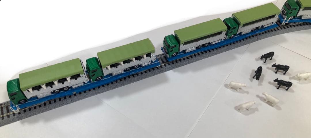 TOMIX HO 貨車 クム 3両+トラック6台+積載用オリジナルパーツセット