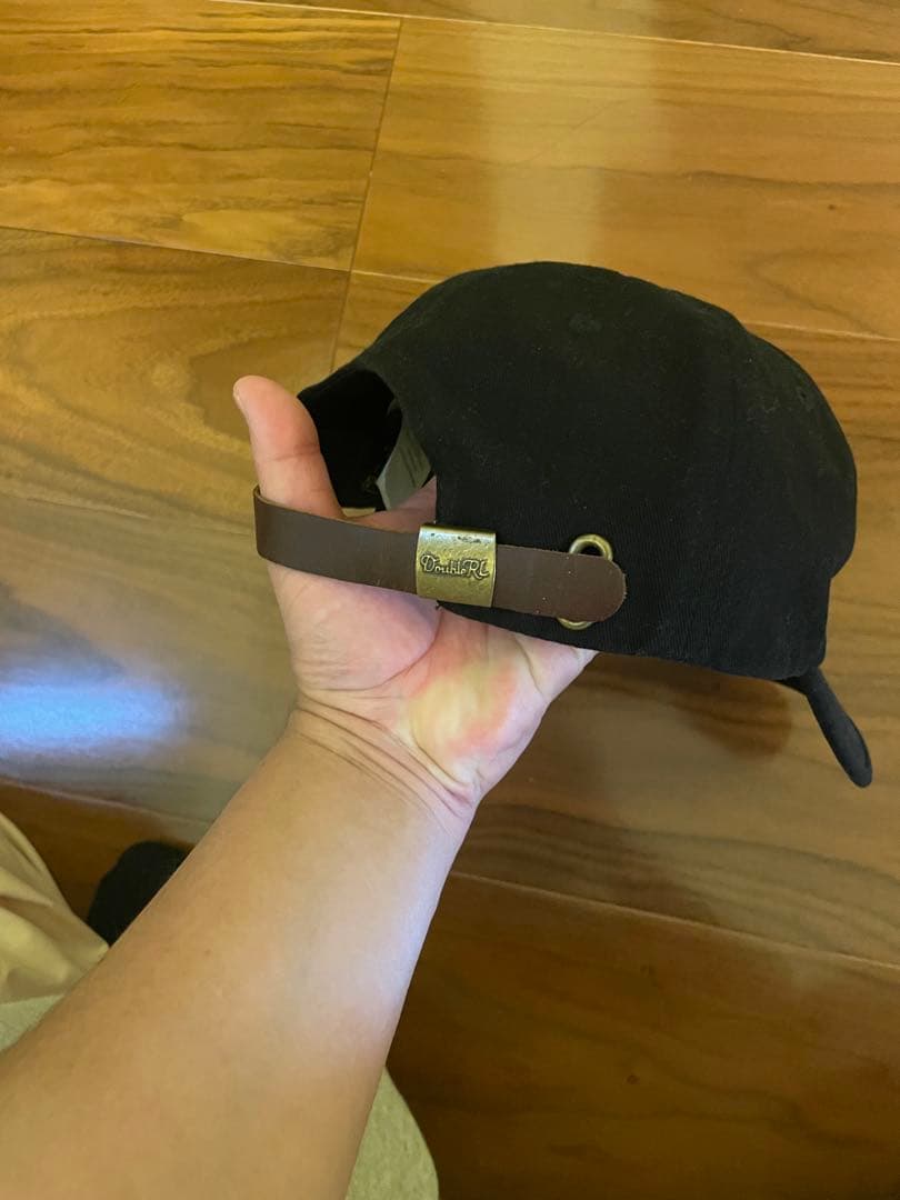 RRL キャップ　93RD刺繍(黄色)入りブラックキャップ