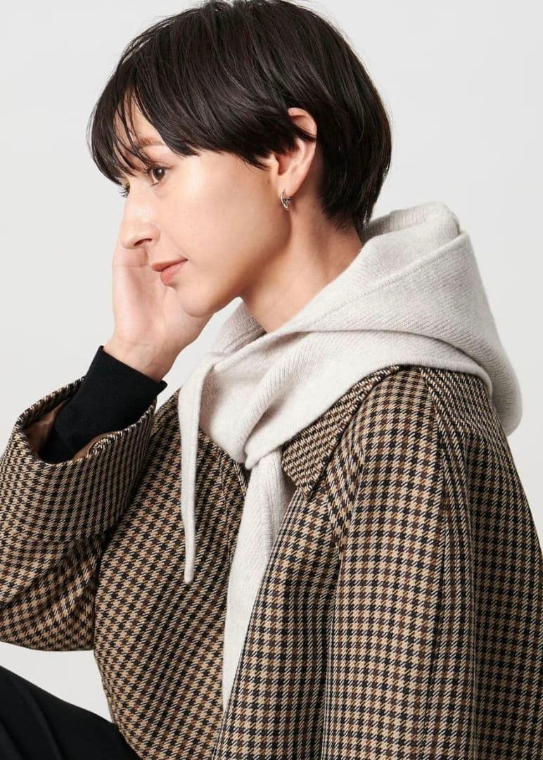 united arrows ユナイテッドアローズ　ニットフードストール