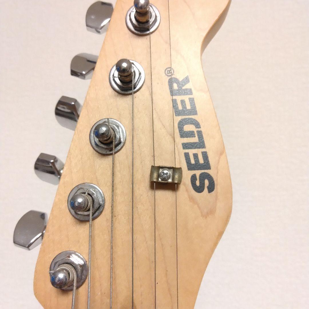 SELDER ブラック エレキギター ストラトキャスタータイプ