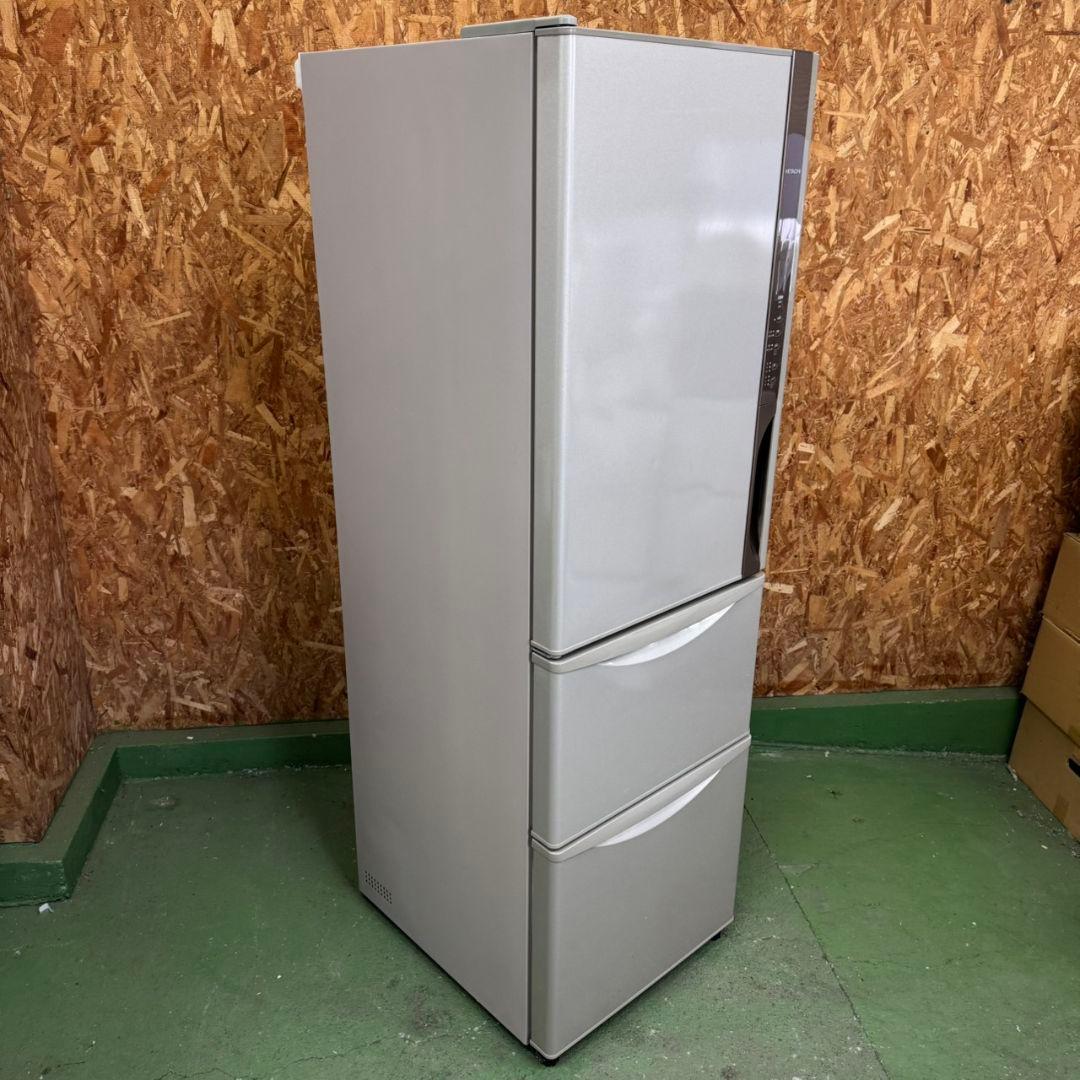 341 冷蔵庫　大型　300L強　左開き　自動製氷機付　洗濯機も有　極美品