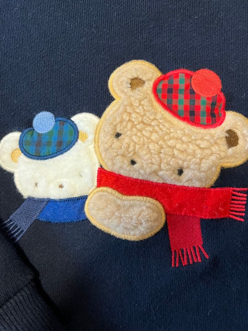美品 familiar クマ刺繍 トレーナー 100センチ 2セット