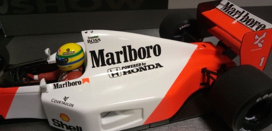 ミニチャンプス 1/18 F1 マクラーレン MP4/7A セナ リペイント