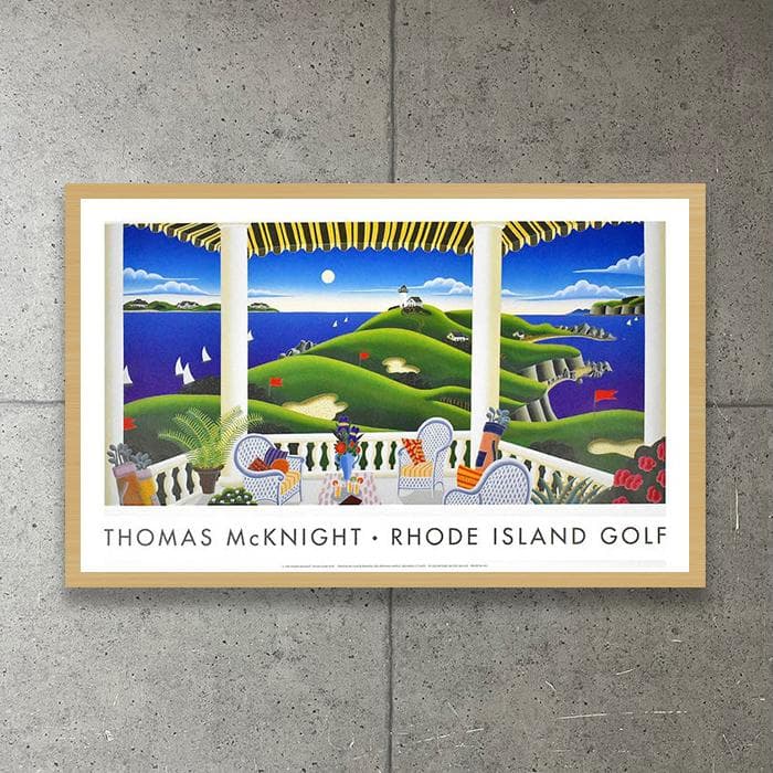 額装済/ロードアイランドゴルフ/トーマス マックナイト/ポスター/インテリア