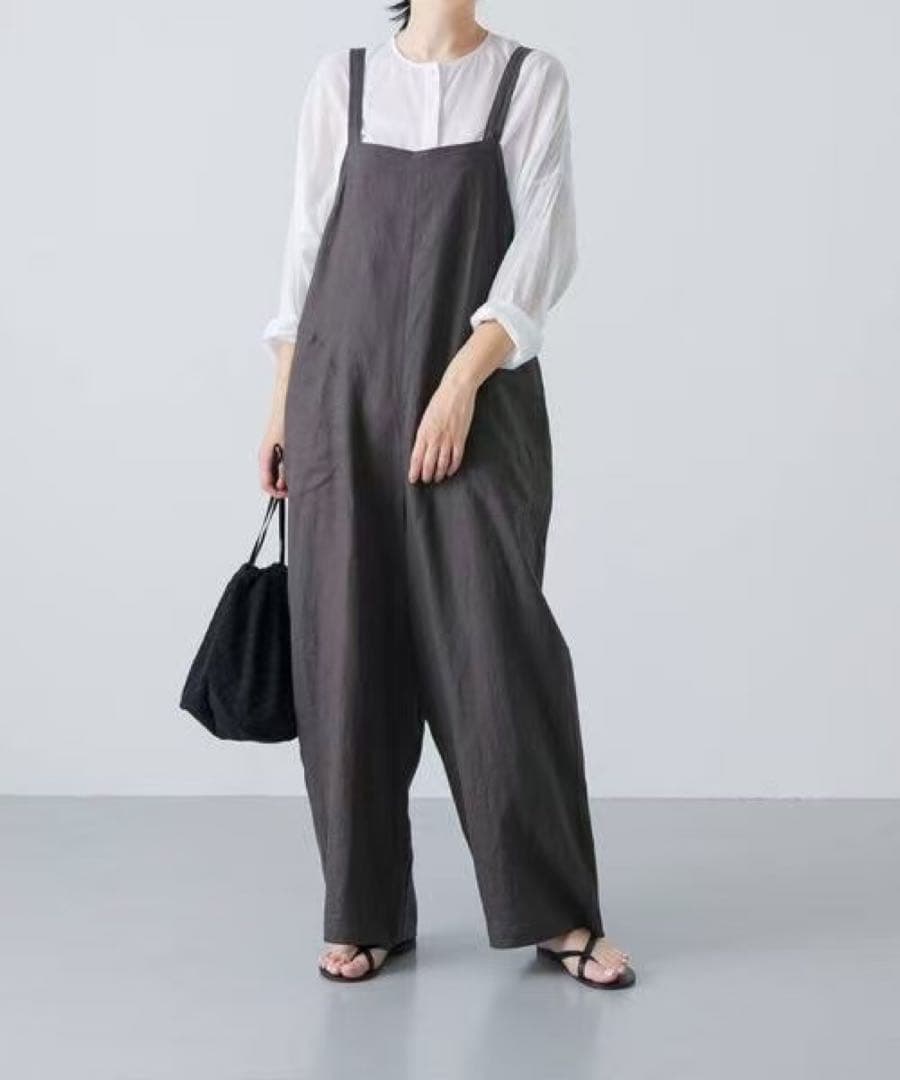かぐれ サロペット オーバーオール リネンサロペット
