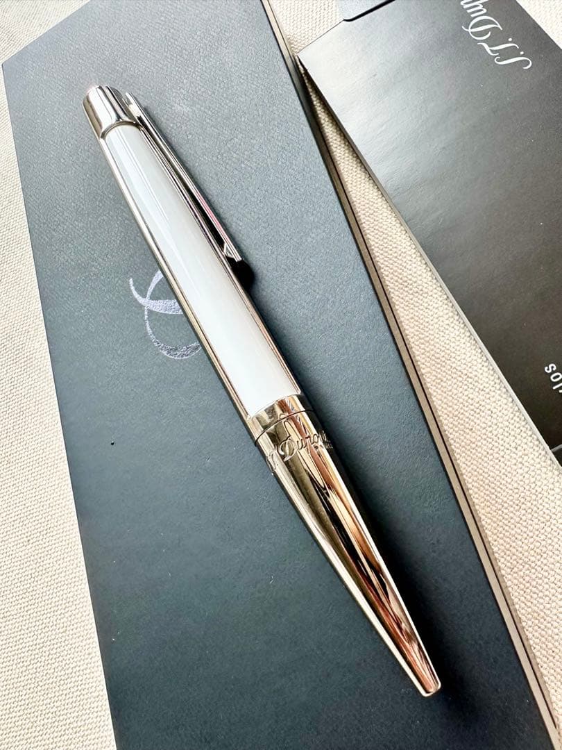 S.T. Dupont ホワイト コンポジットボールペン