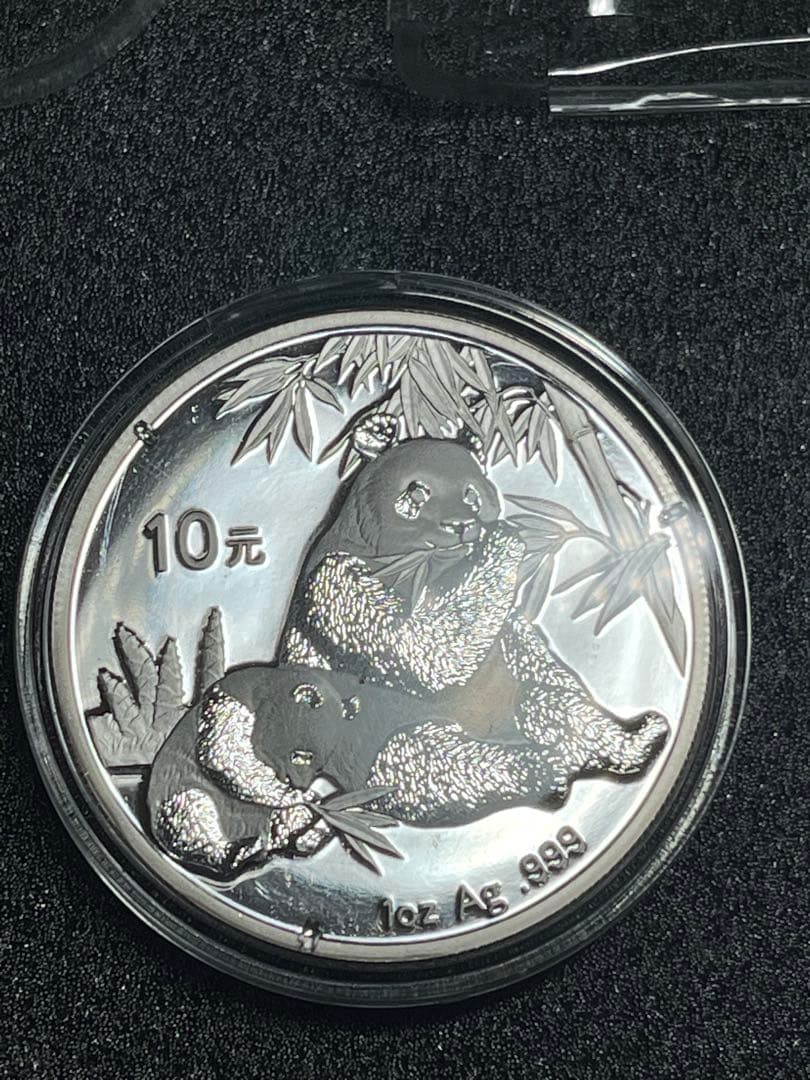 や*す様 銀貨　2007 中国　パンダ 10 元 1 オンス Ag.999