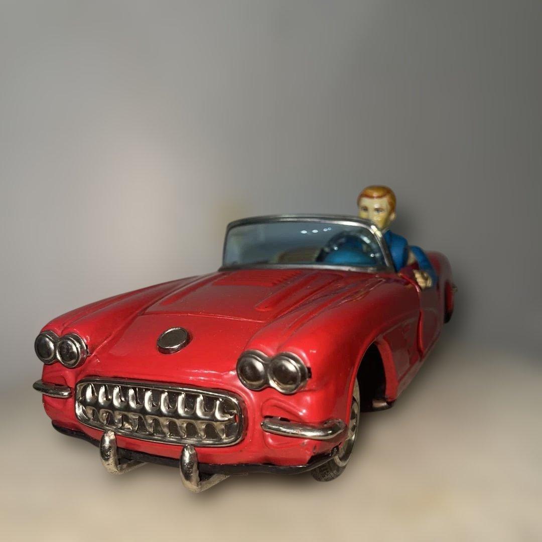 H*!様 コルベット　メイドインジャパン　ブリキ　おもちゃ　当時物　ビンテージ