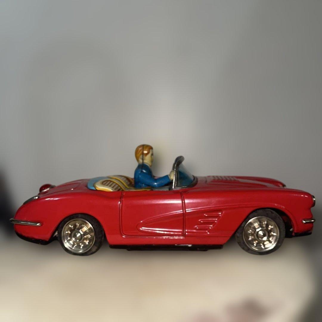 H*!様 コルベット　メイドインジャパン　ブリキ　おもちゃ　当時物　ビンテージ