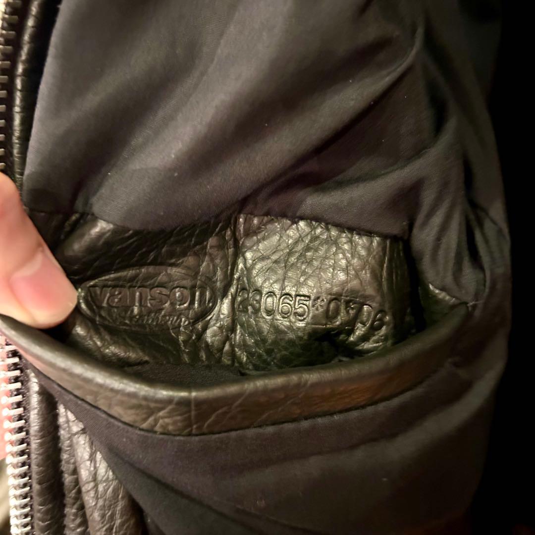 00s USA製 VANSON バンソン レザー ジャケット シングル