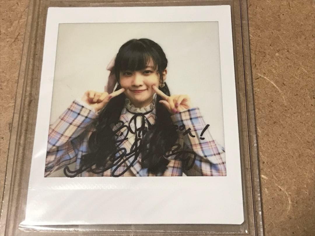 大西亜玖璃　直筆サイン入りチェキ　がらぽん