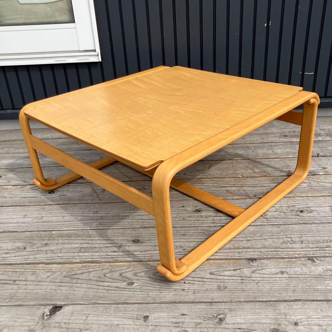 昭和レトロ 天童木工 サイドテーブル プライウッド ローテーブル 木製