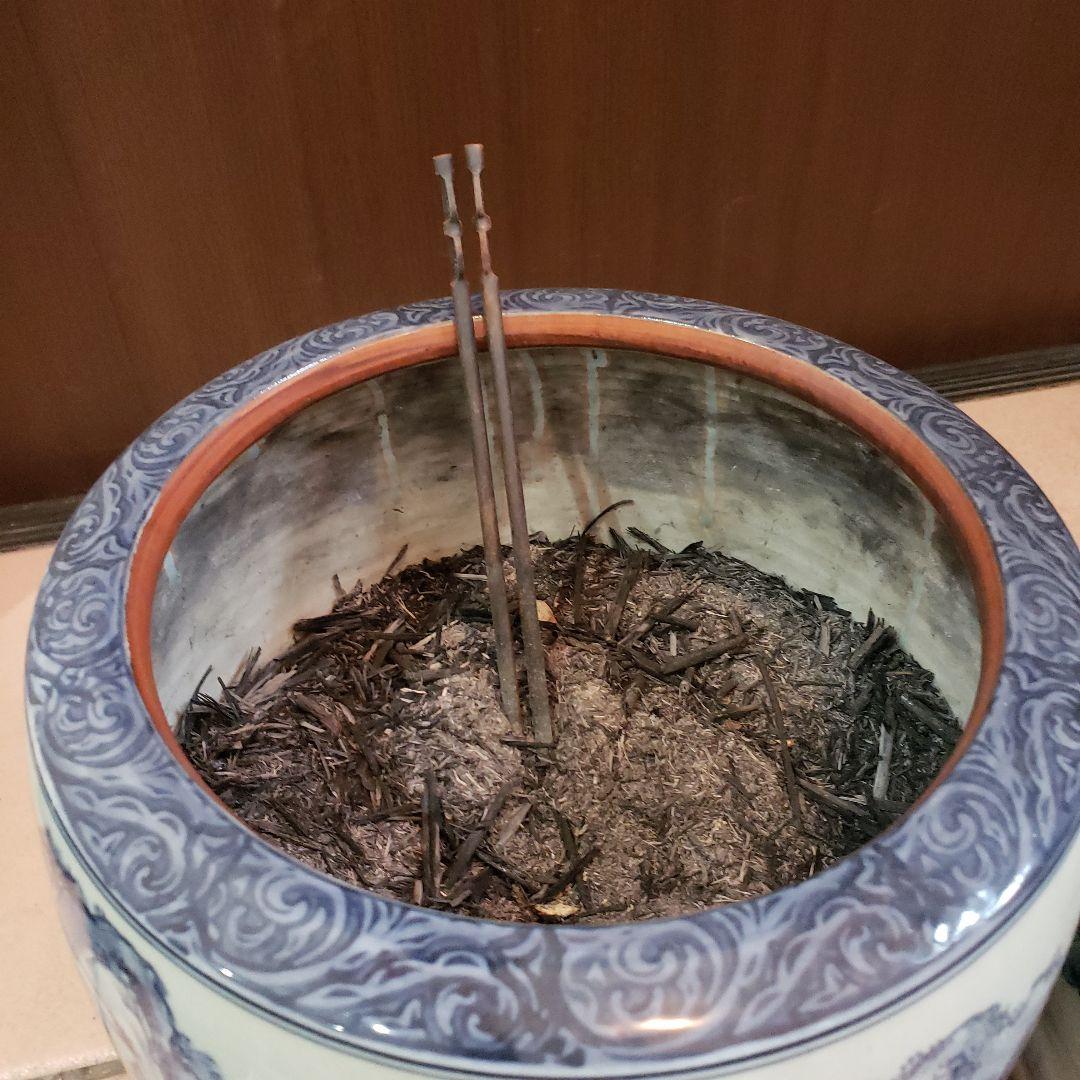 火鉢対二個セット