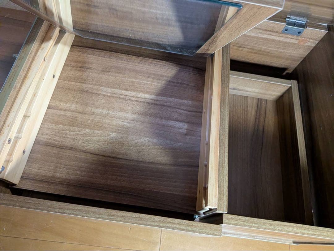 ■送料込■LOWYA ドレッサー ローテーブル コスメ台 センターテーブル鏡化粧