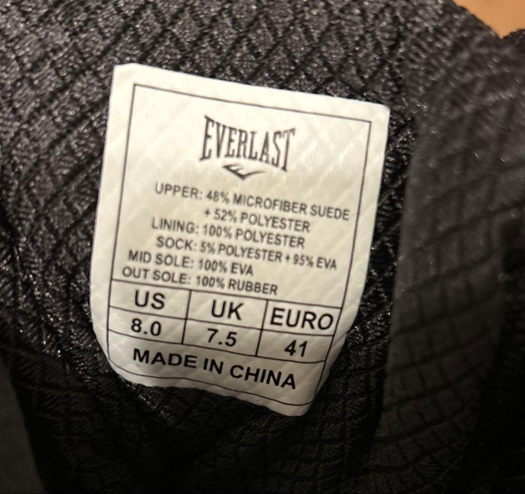 【新品未使用】EVERLAST ハイトップ ボクシング シューズ エバーラスト